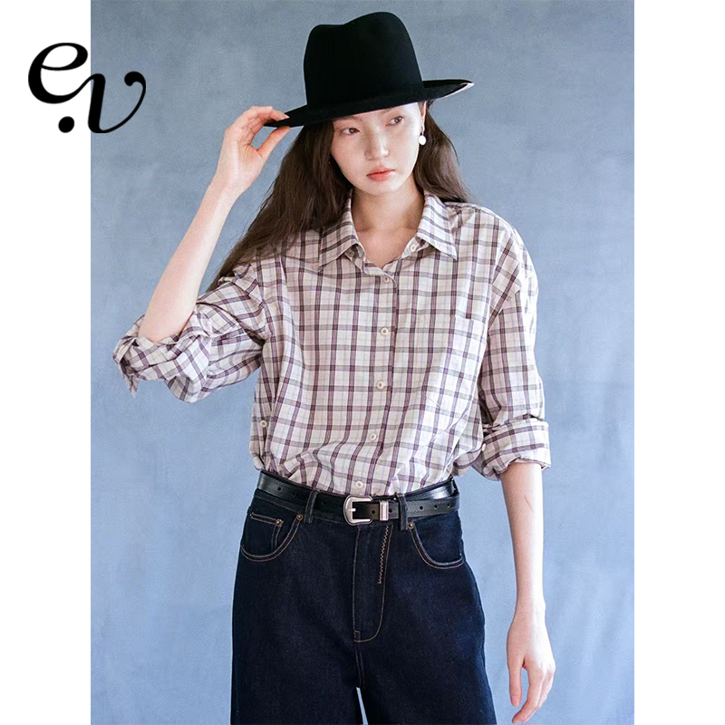 【11月27日20:00 新品2件9折】Even Vintage | 复古格纹长袖衬衫