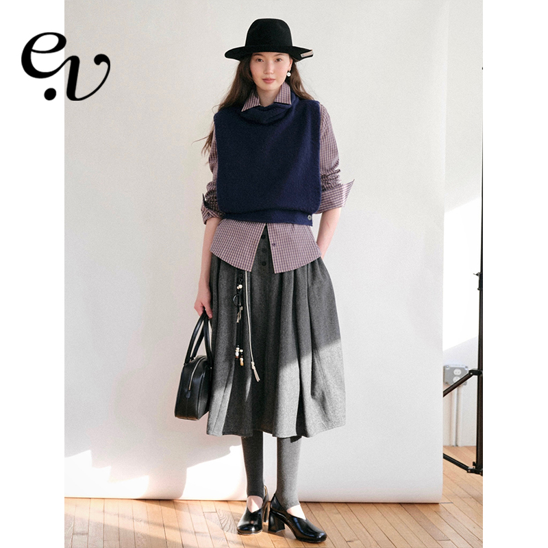 【11月27日20:00 新品2件9折】Even Vintage | 秋冬高腰半裙