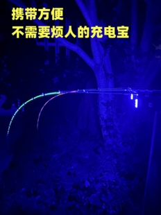 桥筏灯竿稍灯杆稍灯防水夜钓灯充电筏钓灯桥阀灯LED电池钓鱼灯