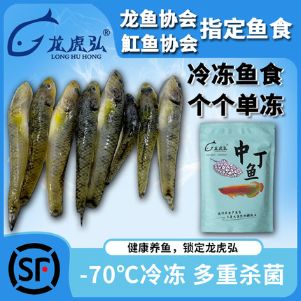 龙虎弘 丁鱼山根鱼 营养高蛋白龙鱼虎鱼魟鱼虾段麦穗河虾冷冻鱼食