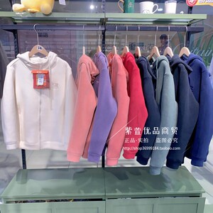 新款好彩她炽男女黑金绒磨磨加绒加厚连帽拉链开衫百搭上衣保暖衣