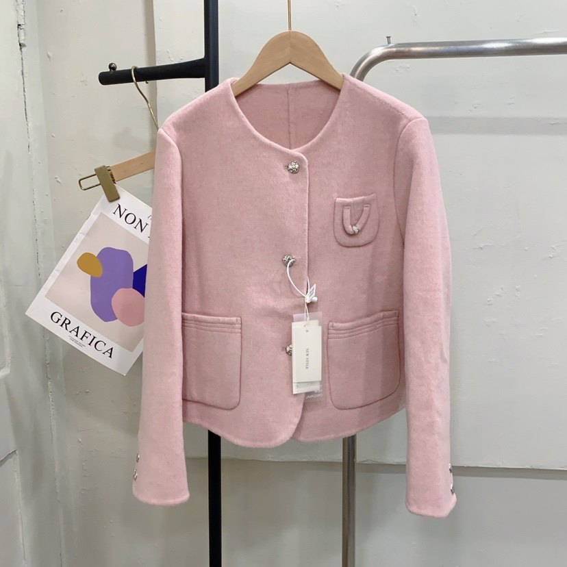 2025春季新款小香风毛呢外套女小个子韩版气质短款大衣