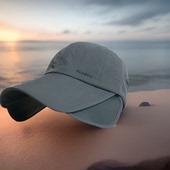 夏季 户外可抽拉速干加宽帽檐棒球帽男女通防晒防紫外线太阳帽网眼