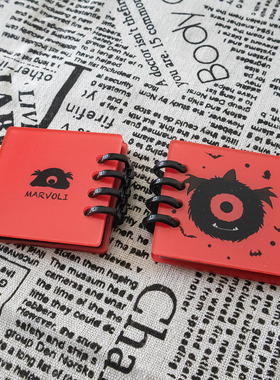 小怪兽豆豆亚克力手账本便签本 20页6*6cm 送补充页