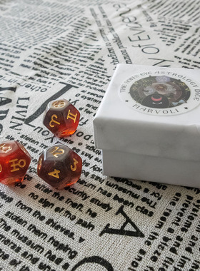 心眼星骰 行星星座宫位骰子送资料收纳袋