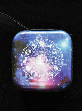 行星星座随身包骰子收纳包马口铁拉链零钱包