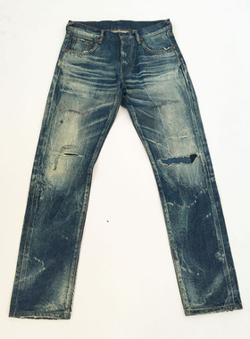 牛仔裤定做水洗加工效果款式参考 牛仔洗水加工订单 批量生产大货