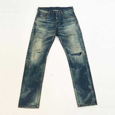 牛仔裤定做水洗加工效果