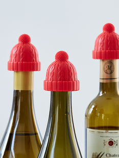 创意硅胶红酒塞家用可爱帽子型瓶塞密封葡萄酒红酒瓶塞起泡酒瓶塞