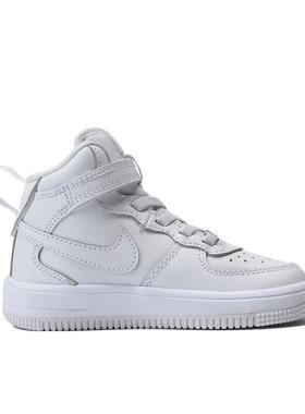 耐克正品中帮休闲板鞋FORCE 1 EASYON魔术贴儿童板鞋 FJ1917-111