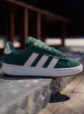 Adidas阿迪达斯LITECOURT男女款低帮舒适耐磨越迪休闲板鞋JP7115