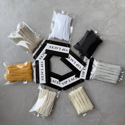 适配tiger鬼冢虎亚瑟士棉质空心带扁平黑白黄灰白米色窄鞋带120cm