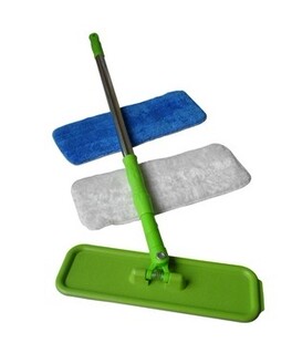 拖把旋转简易包装 不锈钢静电拖把清洁拖把平板拖把10套每套14.8元