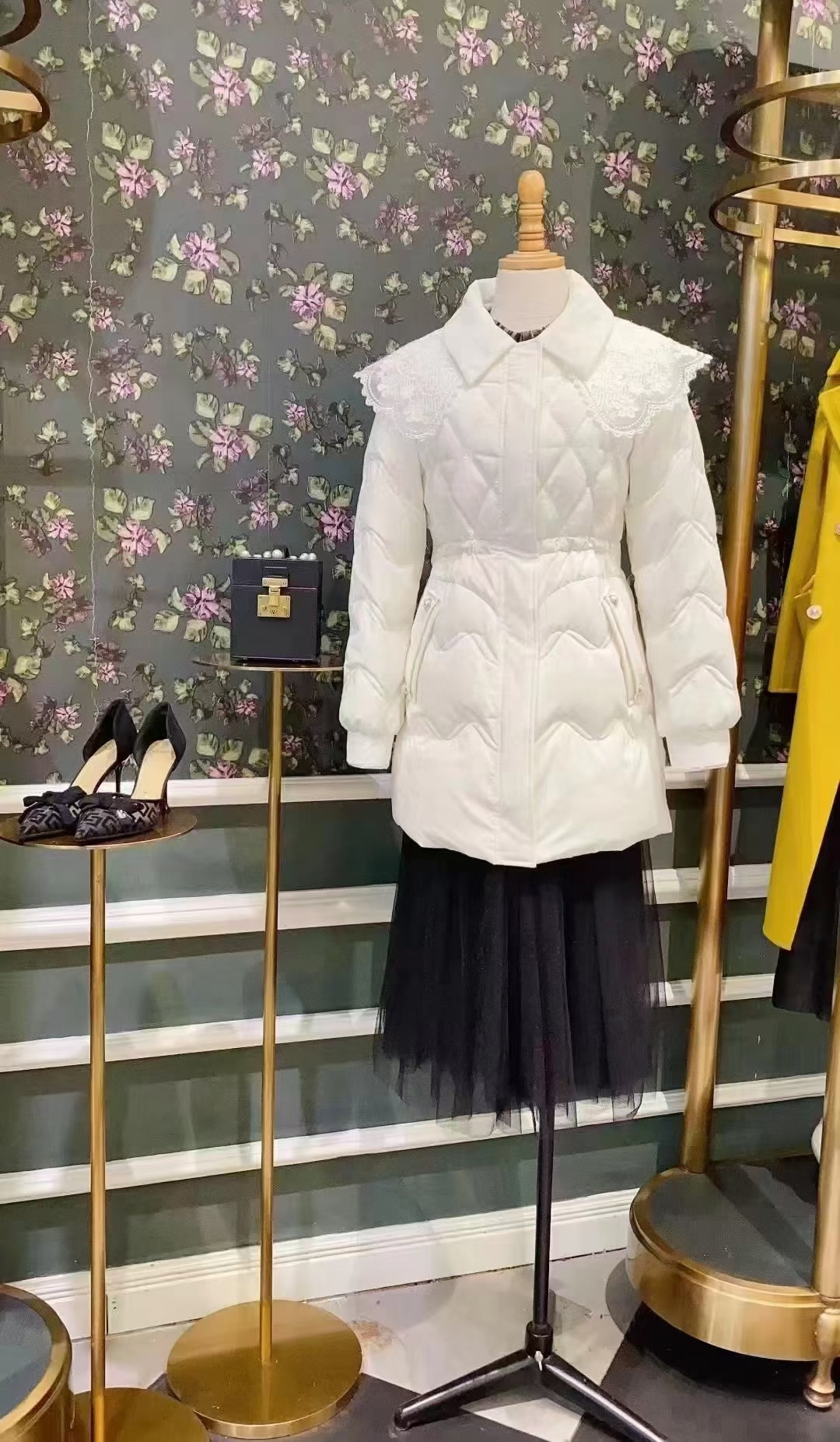 Dili迪骊专柜正品 新款春秋女装中长款羽绒 不退不换