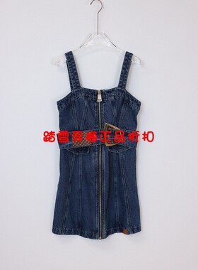 拍前询库存 安所正品 VE 2023年冬季牛仔背带连衣裙 ED1L151 包邮