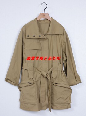 拍前询库存 安所正品女装 VE 2025年秋季风衣外套 GQ1F018A 包邮