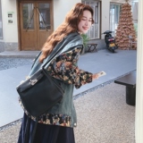 美式复古撞色假两件短款牛仔外套女春秋超火好看小众高级夹克上衣，女装短外套，2C069