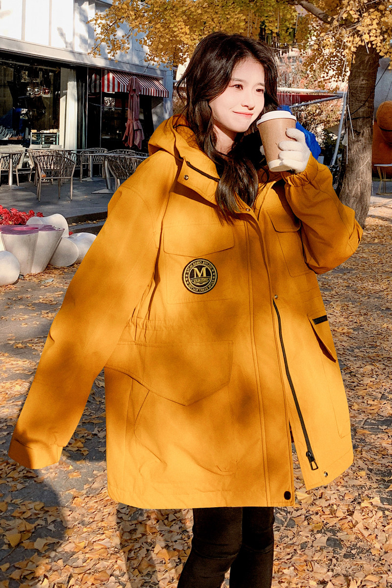 【】4色休闲工装连帽派克羽绒服50绒W62-P315K458,女装羽绒服,2C069