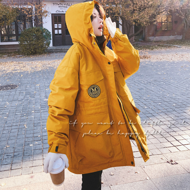 【】 4色 休闲工装连帽派克羽绒服 50绒 W62-P315 K458图片