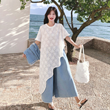 【】牛仔马甲+阔腿裤+不规则连衣裙3件套8912-P195K278，女装套装/套裙，2C069