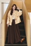 【大货】新中式晕染宽松廓形外套+阔腿裤套装F619-P195K288，女装套装/套裙，2C069