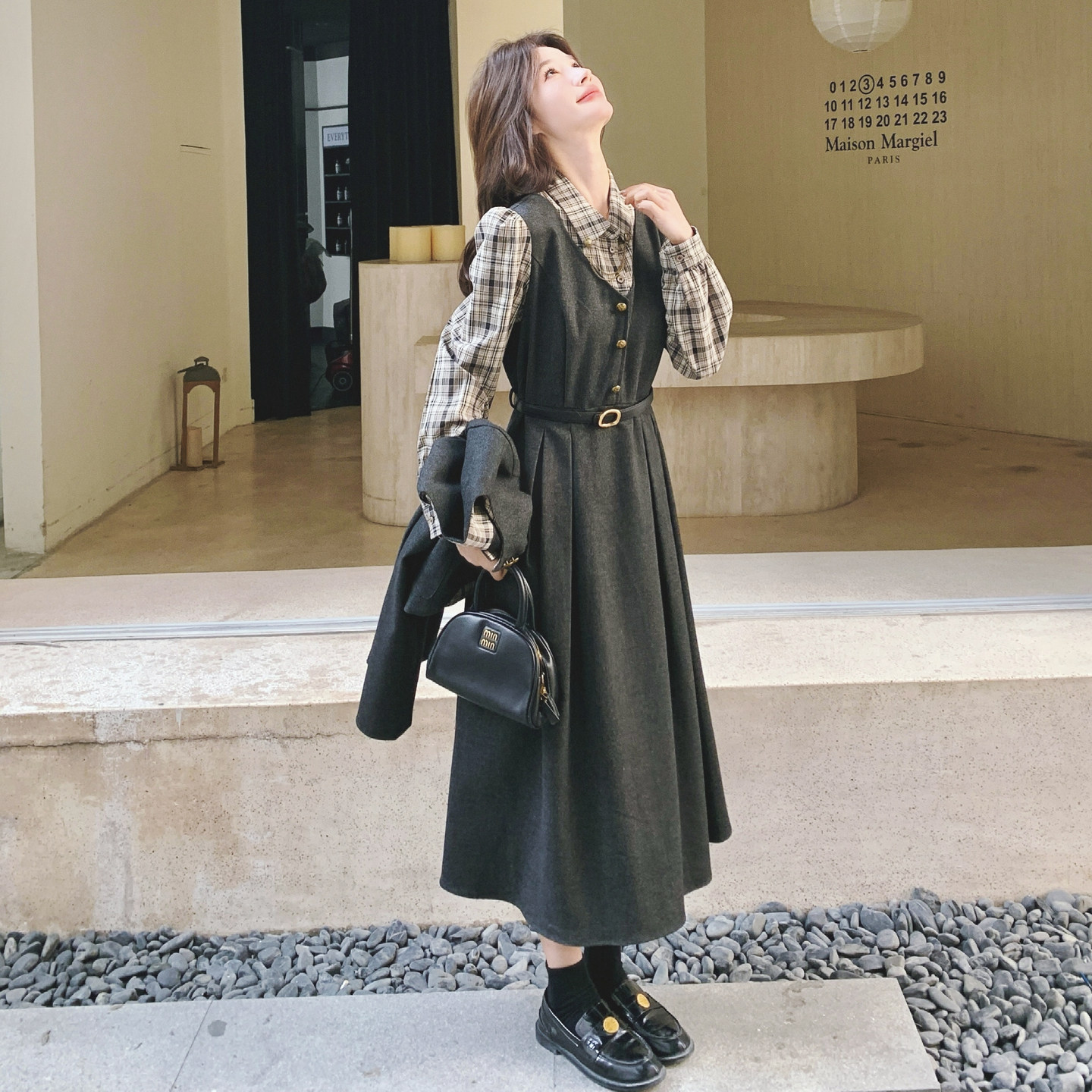 【大货】6080连衣裙（送腰带）P165K268+小外套-145-238,女装套装/套裙,2C069