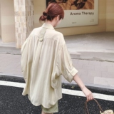 2025夏季新款韩版时尚气质百搭显瘦假两件衬衫高腰短裤两件套女潮，女装套装/套裙，2C069