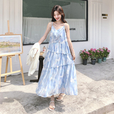 【】法式超仙花朵吊带裙开衫两件套7722-P165K248，女装套装/套裙，2C069