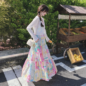 韩版甜美撞色吊带连衣裙女2025夏季新款法式收腰显瘦俏皮减龄长裙图片