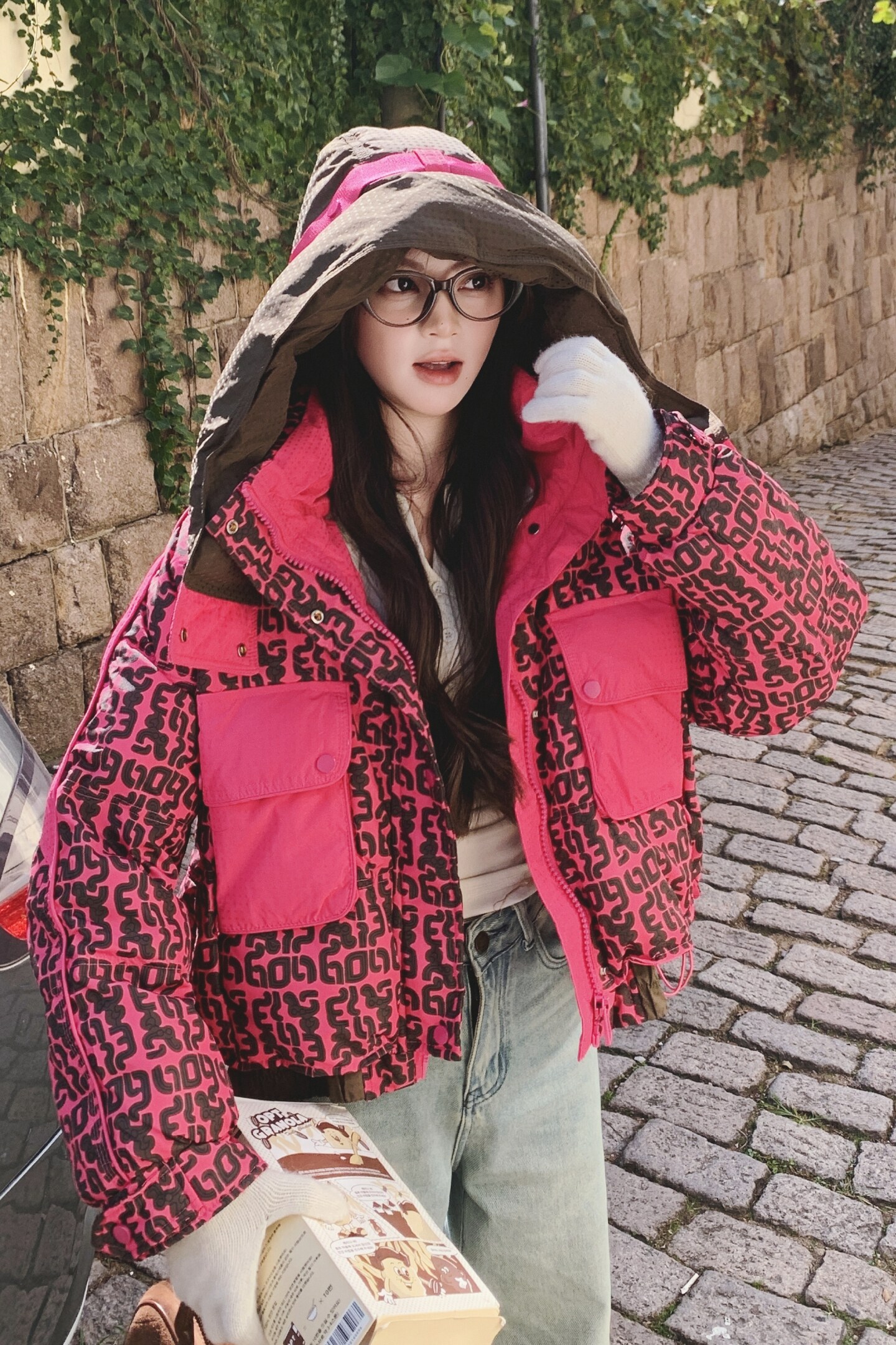 【大货】潮牌拼色字母印花工装羽绒服50绒Y132-P275K418,女装羽绒服,2C069