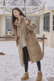 【大货】韩版针织围巾帽长款活页羽绒服50绒Y151-P395K598，女装羽绒服，2C069