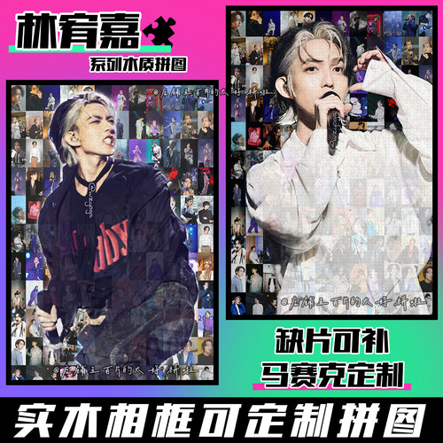 林宥嘉1314片木质相框拼图