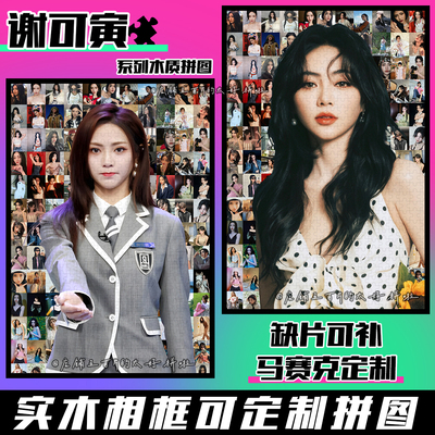 Shaking谢可寅木质拼图1314片带相框成人解压手工diy定制生日礼物