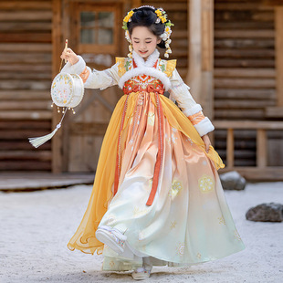 汉服冬装女童国风加绒加厚冬裙2026新款小女孩冬季古风超仙连衣裙