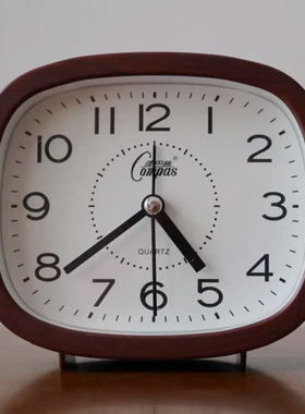 康巴丝静音闹钟学生老人家用大数字闹铃儿童简约桌面卧室床头时钟