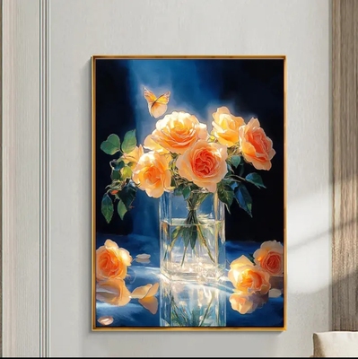 金玫雅韵（定制款）大格4股绣满绣十字绣客厅卧室玄关手工绣