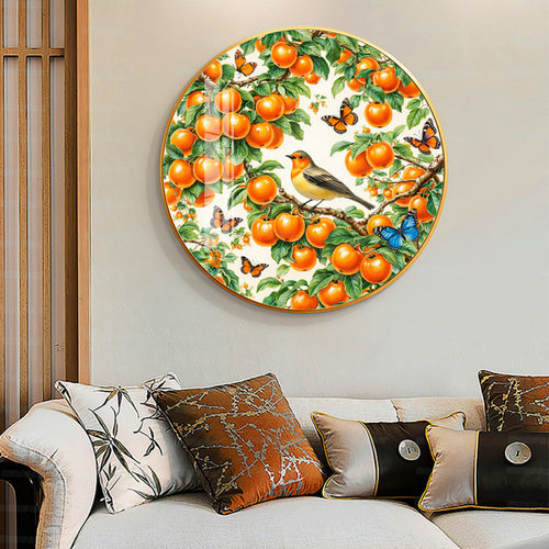 【进口棉布】蒙娜丽莎皇室十字绣柿柿如意喜上眉梢新款客厅手工绣