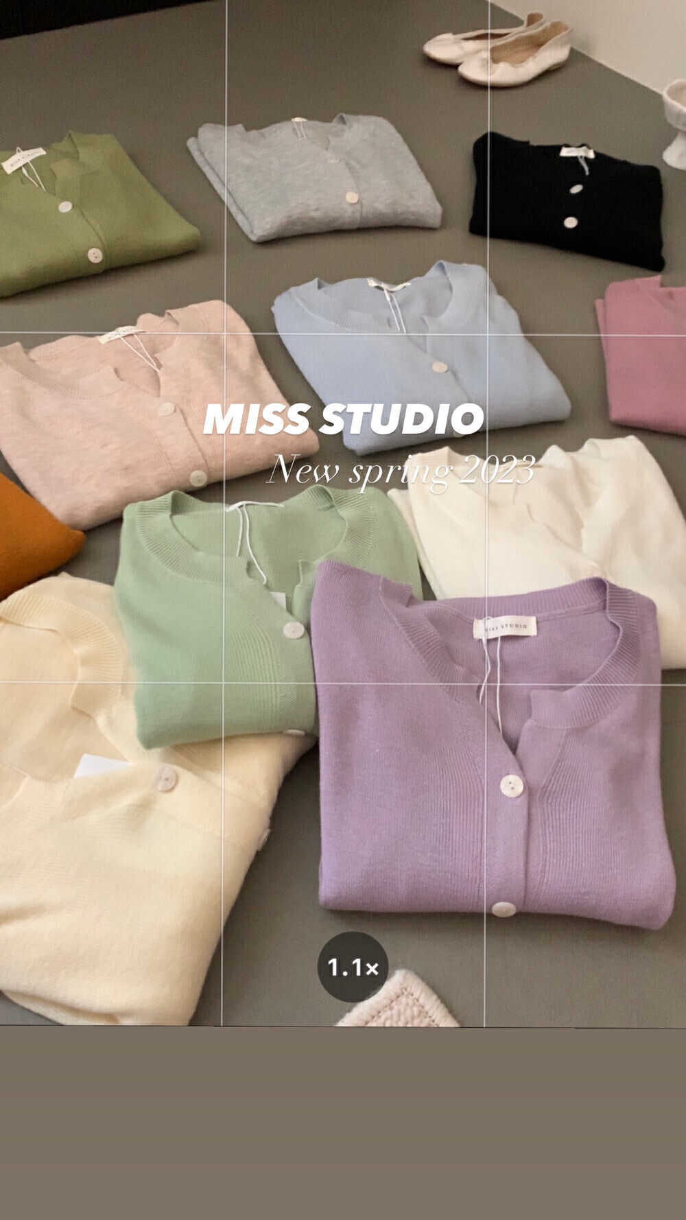 韩国东大门2026春款 V领基础百搭多色 短款针织开衫外套