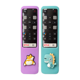 TCL电视机遥控器保护套RC802V加厚硅胶套软防摔防尘送全包热缩膜