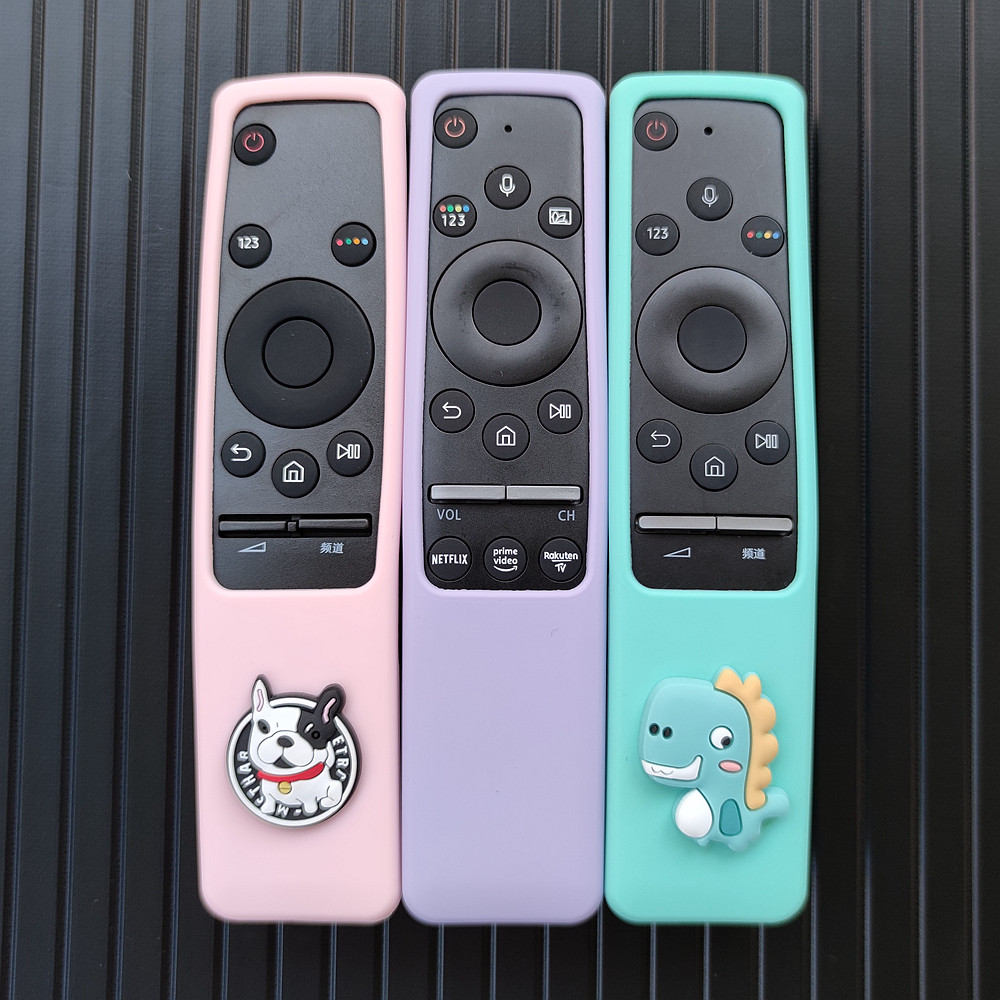 适用三星电视遥控器保护套QA55加厚防摔套软硅胶BN59-01336A可爱
