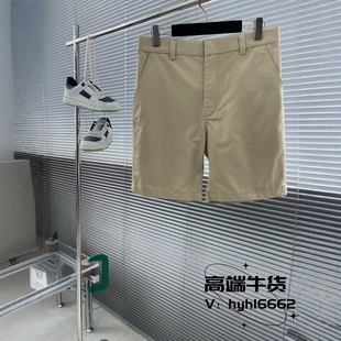 五分短褲 夏季 織帶雙層斜紋棉簡約時尚 休閑男士