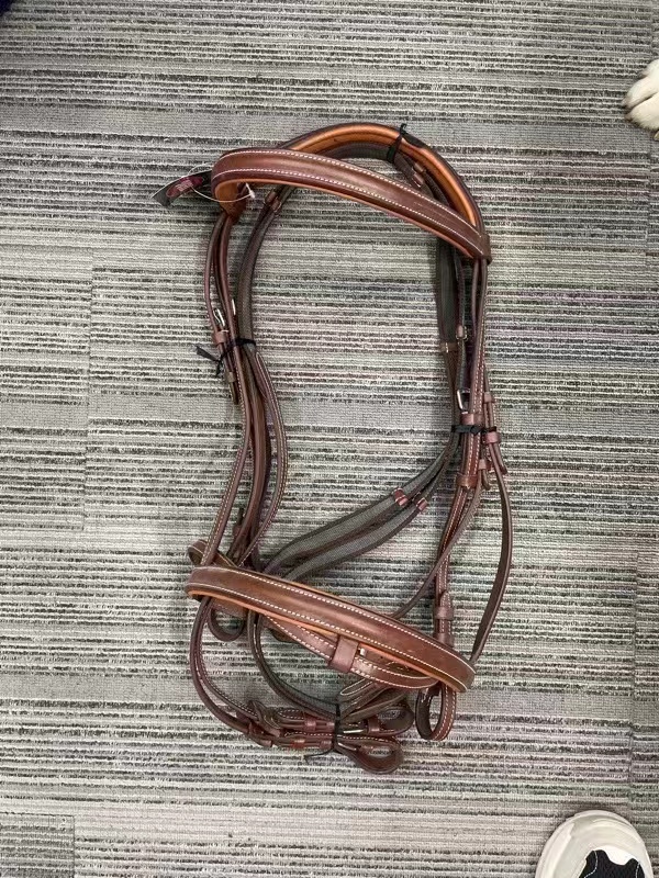 牛皮水勒缰绳马鞍配件骑士用具