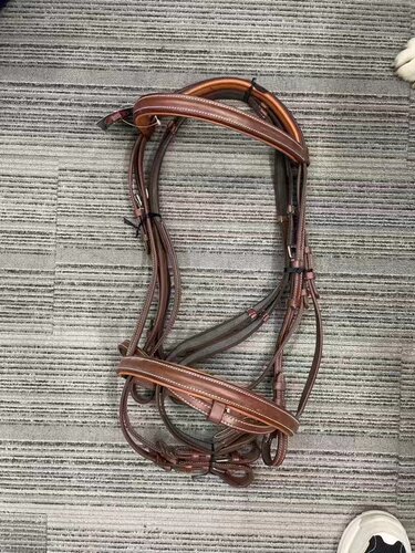 牛皮水勒缰绳马鞍配件骑士用具