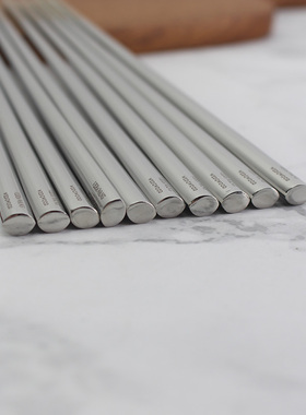 很难找到比它更好用的不锈钢筷子 【绌口奢品】扁圆防滑18/10钢