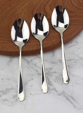 回馈款初奥*利甜品勺 18/10不锈钢宝宝喂饭勺精致简约咖啡勺搅拌