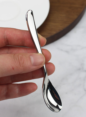 磨标清库存出英咖啡勺 18/10不锈钢儿童成人可爱家用调羹加厚加深