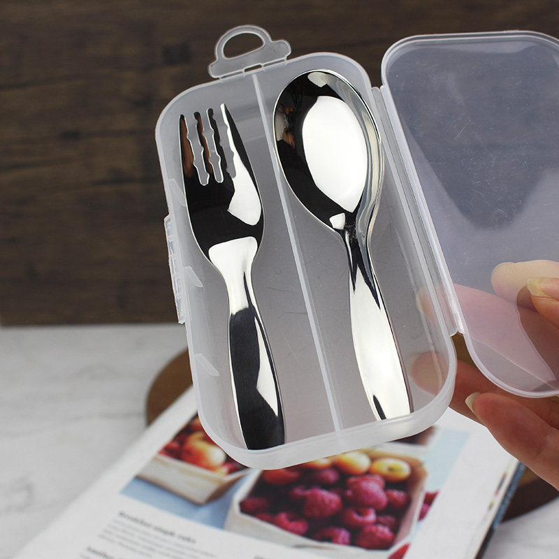316不锈钢便携勺叉 带收纳盒学生单人可爱叉子勺子儿童套装餐具,餐饮具,便携/折叠餐具,淘宝优惠券,粉丝福利购,淘宝优惠卷