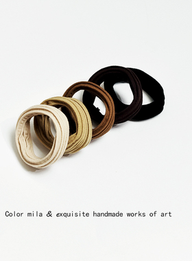 5条装高马尾丸子头加粗皮筋女扎头发绳无痕不伤发高弹力头绳发圈