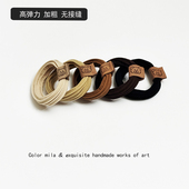 10根无接缝橡皮筋女扎头绳简约高马尾发绳丸子头发圈高弹力小皮套