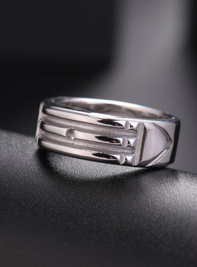 欧美流行个性复古简约不锈钢三条